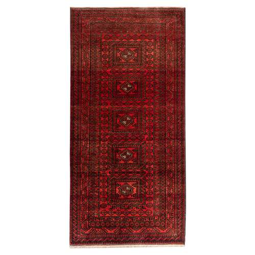 فرش دستبافت دو و نیم متری مدل نقشه بلوچ  کد 48.529