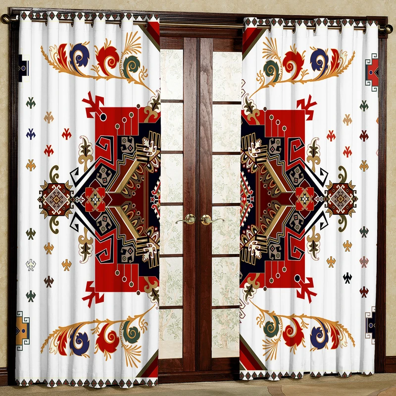 پرده مدل هازان پانچی کد 4157 سایز 140x200 سانتی متر