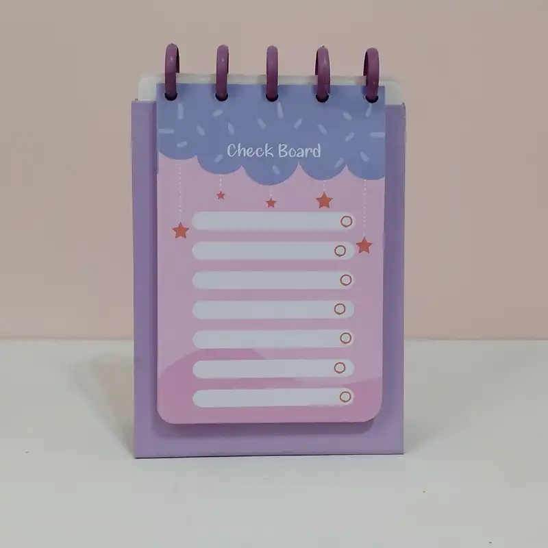 دفتر یادداشت طرح چک برد مدل دکمه‌ ای