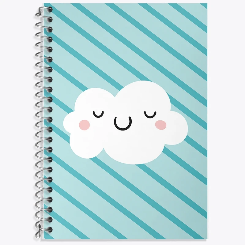 دفتر لغت 50 برگ خندالو طرح ابر کیوت کد F2310