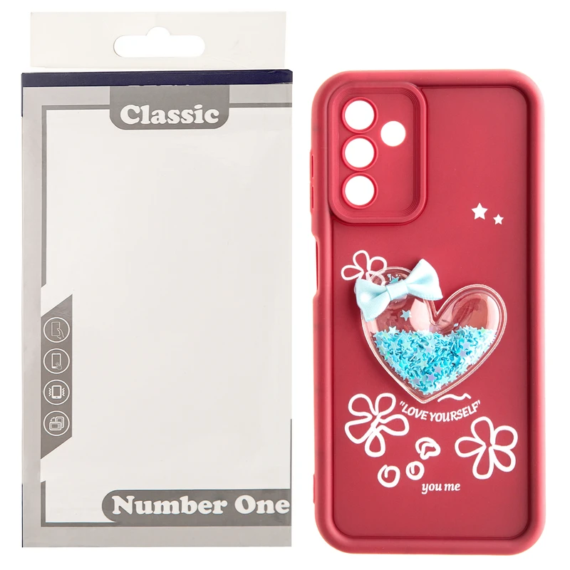 کاور کلاسیک طرح سولید قلبی مدل پُرستاره کد KHO.969 مناسب برای گوشی موبایل سامسونگ GALAXY A54