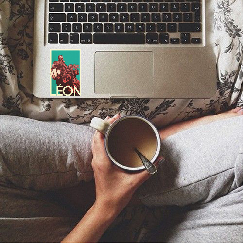 استیکر لپ تاپ لولو طرح لئون کد A87