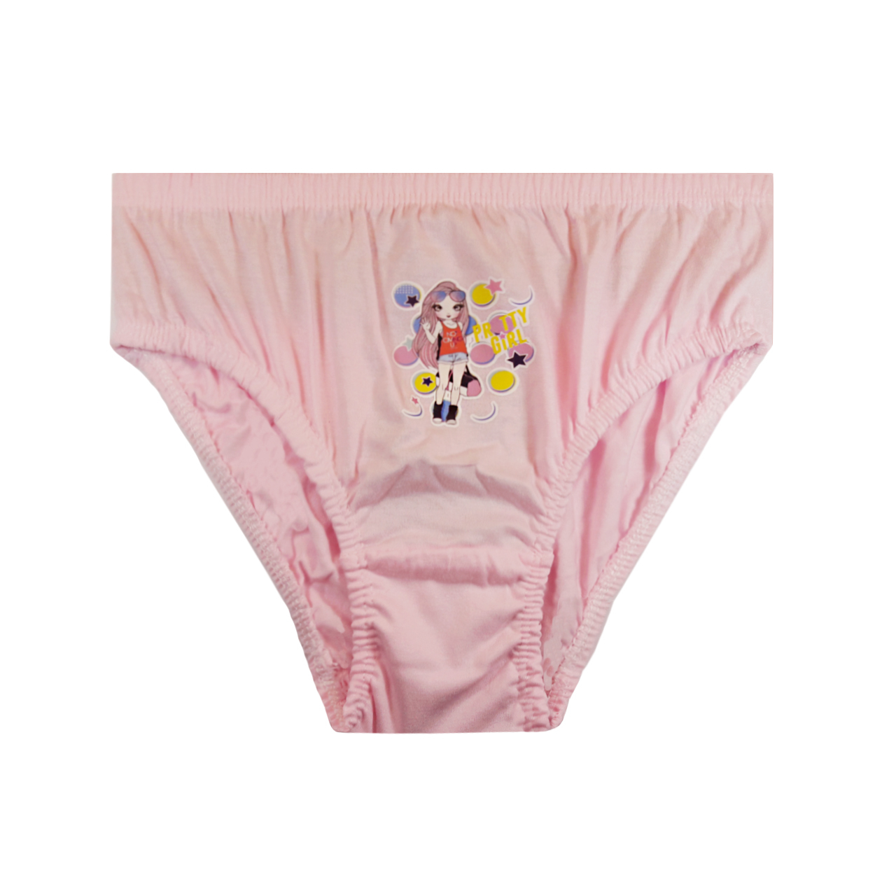 شورت دخترانه طرح کارتونی کد 130074