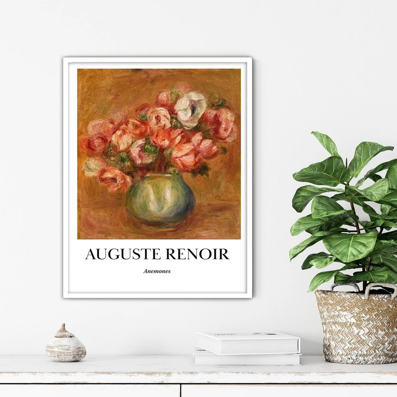 تابلو آتریسا طرح نقاشی کلاسیک مدرن مدل ATFHW79 فریم سفید