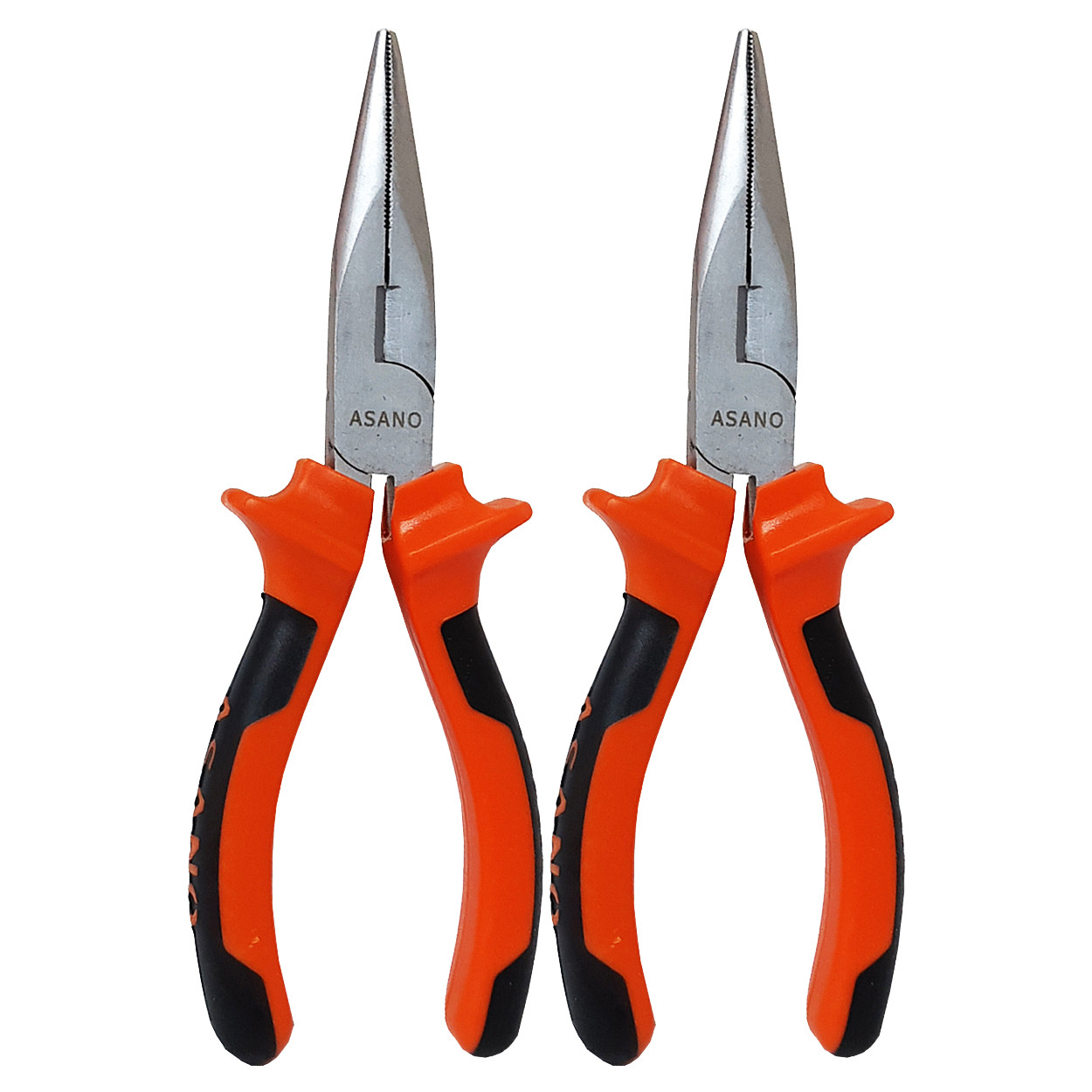 انبر دم باریک آسانو مدل AT - 06 سایز 6 اینچ مجموعه دو عددی