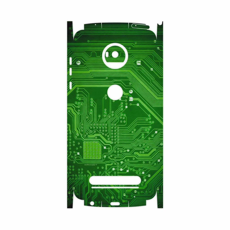برچسب پوششی ماهوت مدل Green Printed Circuit Board-FullSkin مناسب برای گوشی موبایل موتورولا Moto Z2 Play