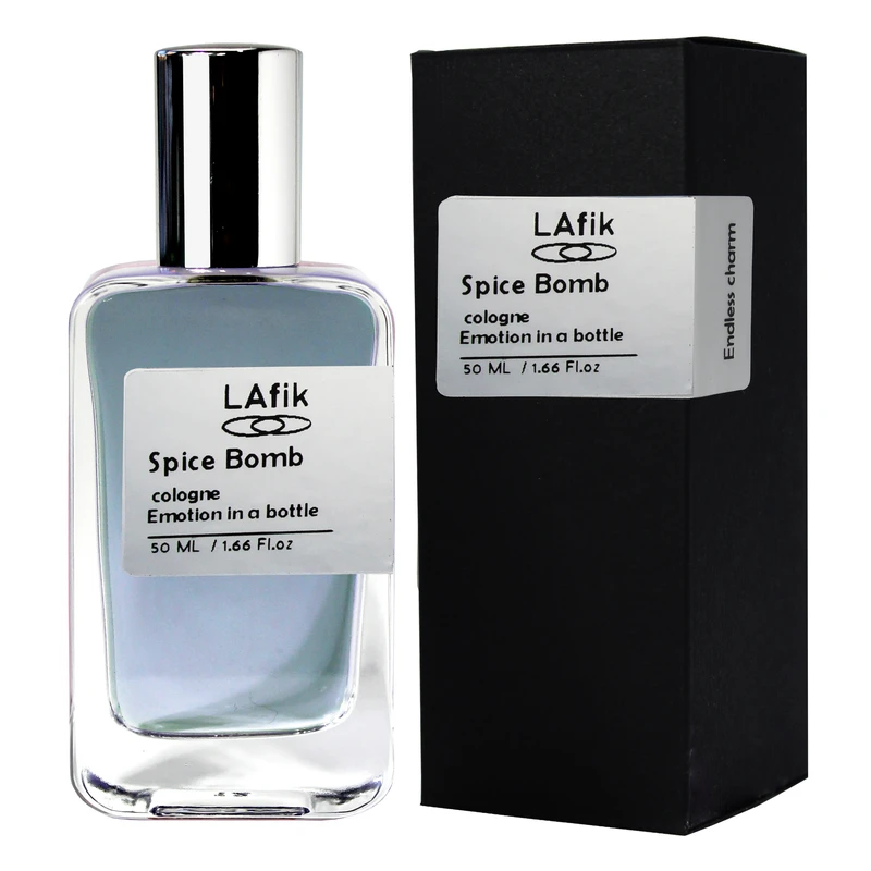 ادو پرفیوم مردانه لافیک مدل اسپایس بمب با رایحه معتدل و تلخ حجم 50 میلی لیتر