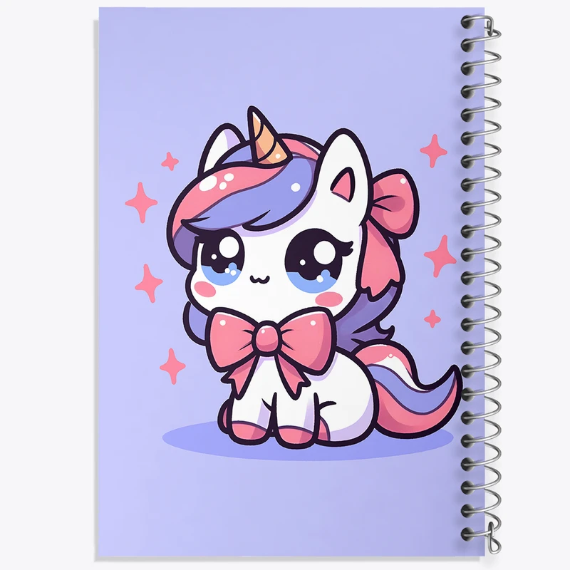 دفتر ژورنال نویسی 50 برگ خندالو مدل نقطه ای طرح اسب تک شاخ کد N5926