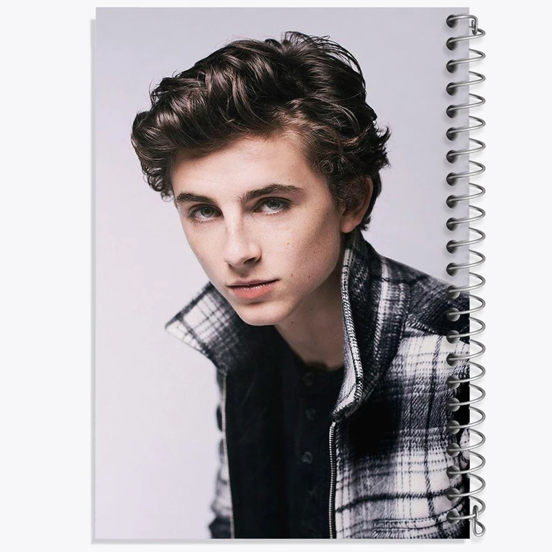 دفتر ژورنال نویسی 50 برگ خندالو مدل نقطه ای طرح تیموتی شالامی Timothée Chalamet کد 19298
