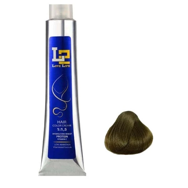 رنگ مو ال تو سری زیتونی شماره 8.11 حجم 100 میلی لیتر رنگ بلوند زیتونی روشن