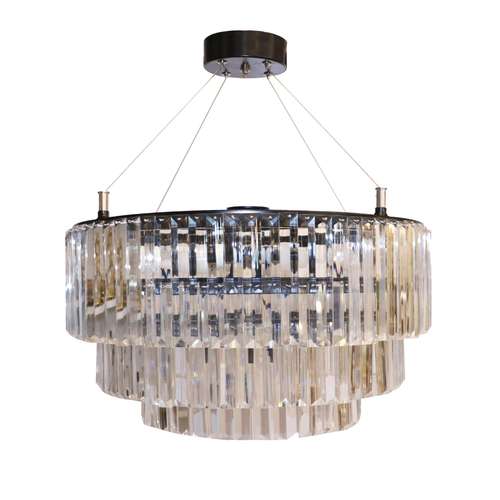 لوستر 7 شعله پلاس نورشو مدل کریستالی کد k2