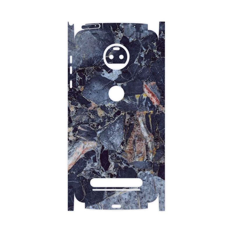 برچسب پوششی ماهوت مدل Broken black marble-FullSkin مناسب برای گوشی موبایل موتورولا Moto Z2 Force