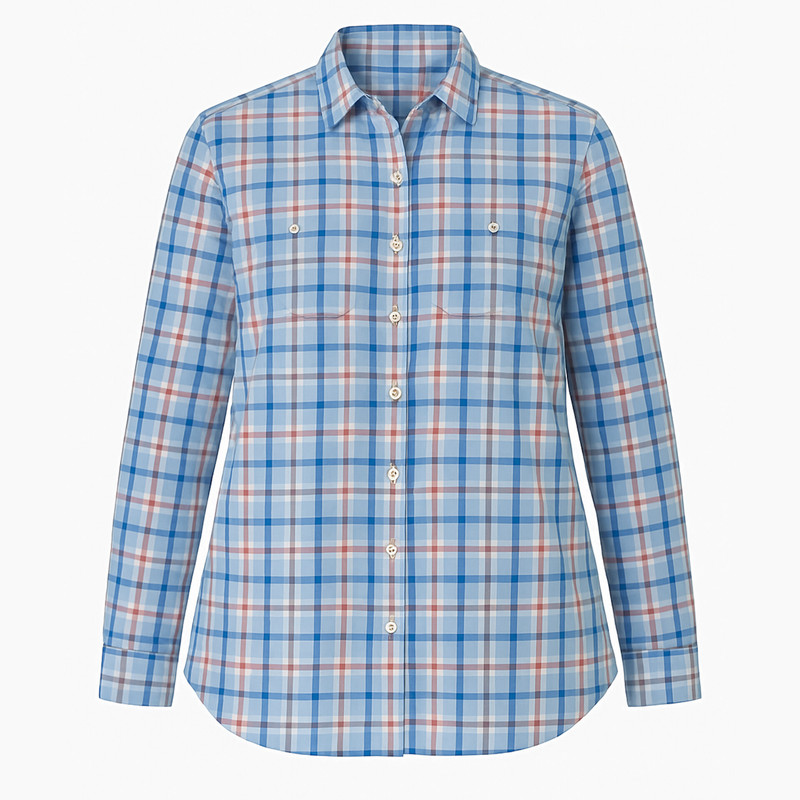 شومیز آستین بلند یقه برگردان زنانه مدل 28144