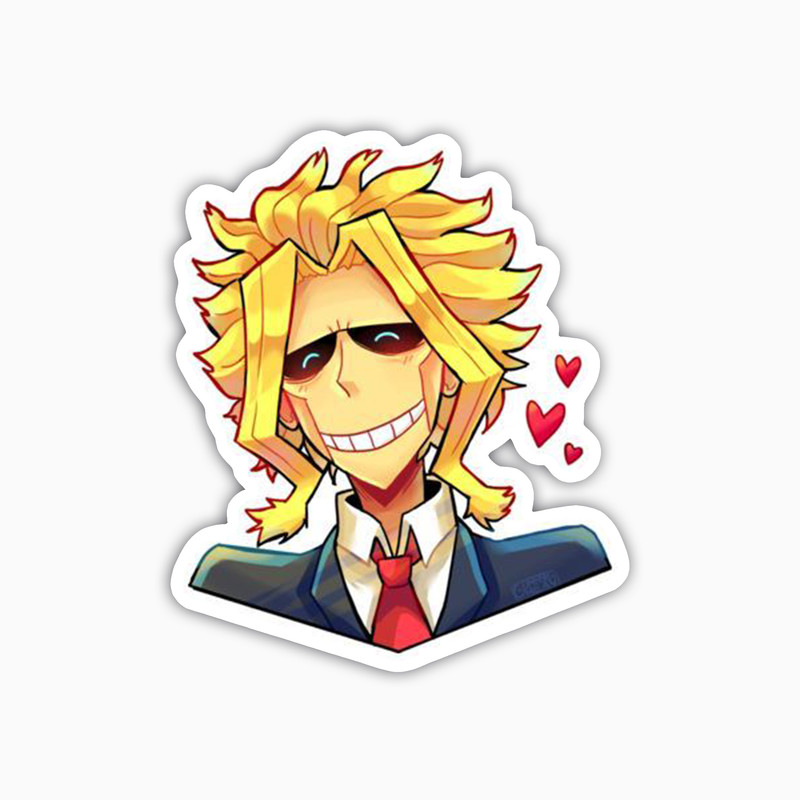 استیکر لپ تاپ و موبایل بووم طرح انیمه My Hero Academy مدل Allmight کد SM8