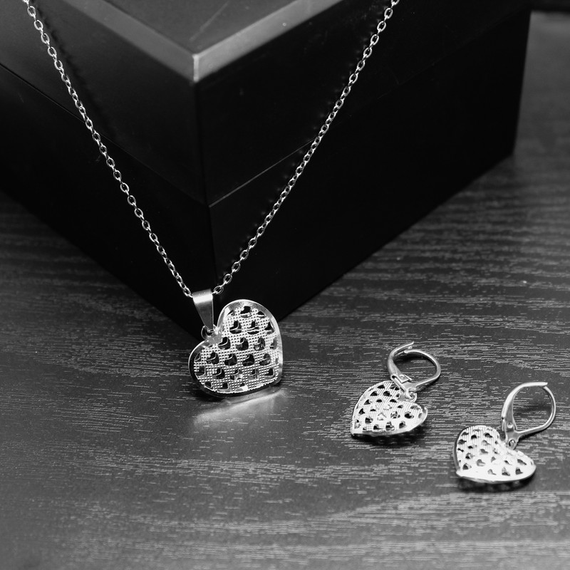 نیم ست زنانه طرح قلب کد RKH_819 نیم ست زنانه طرح قلب کد RKH_819