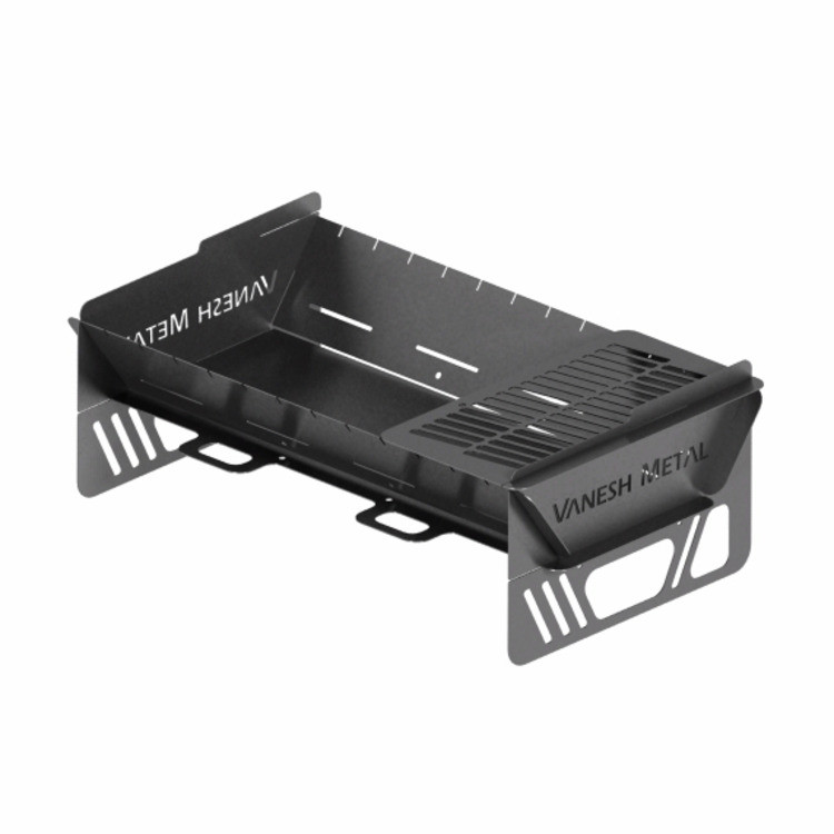 منقل تاشو ونش متال مدل پایه دار N9_1.25MM گریل کوتاه