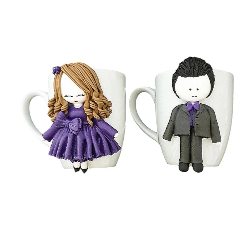 لیوان سرامیکی مدل عروسکی کد 1216 بسته 2 عددی