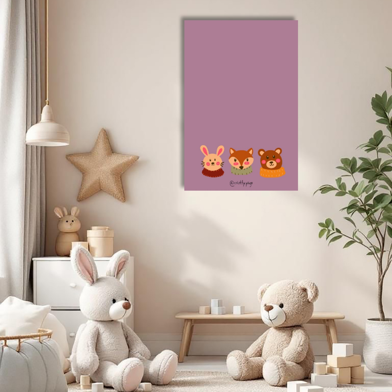 تابلو شاسی مدل خرس و روباه کد v1 تابلو شاسی مدل خرس و روباه کد v1