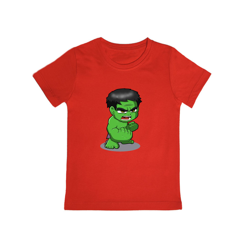 تی شرت آستین کوتاه پسرانه مدل hulk R070
