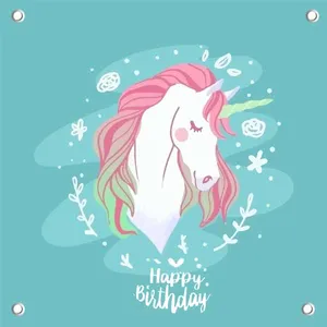 بنر تولد طرح تک شاخ کد BnArt-15