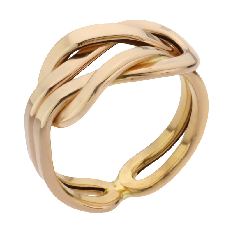 انگشتر طلا 18 عیار زنانه با طرح امگا مایا ماهک مدل MR1174  سایز 58