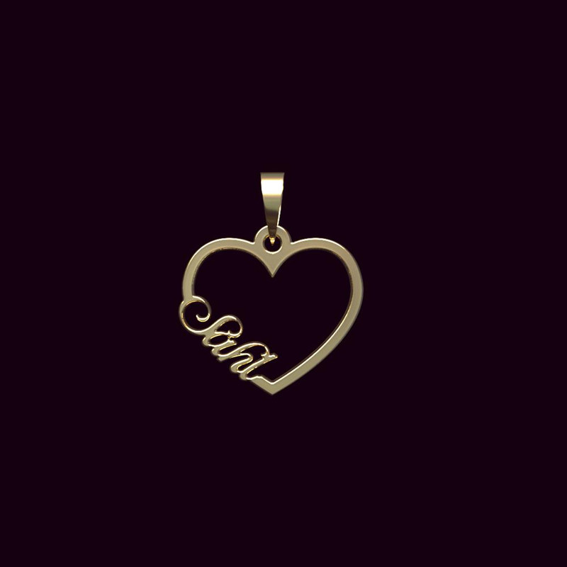 آویز گردنبند طلا 18 عیار زنانه مدوپد مدل اسم سهل sahl کد PB1-10130