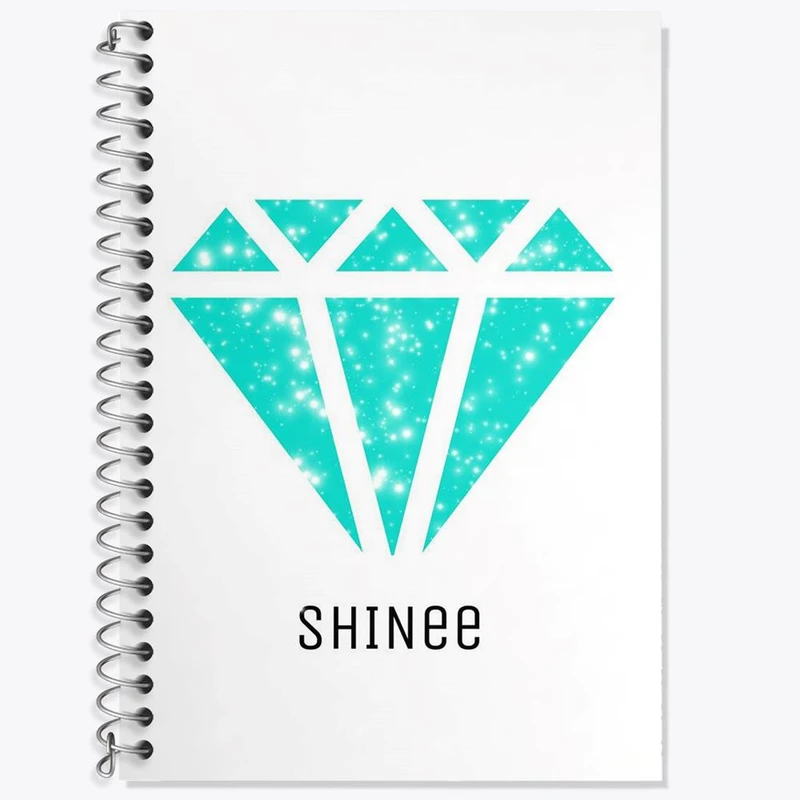 دفتر زبان 50 برگ خندالو مدل سه خط طرح گروه شاینی Shinee کد 12346