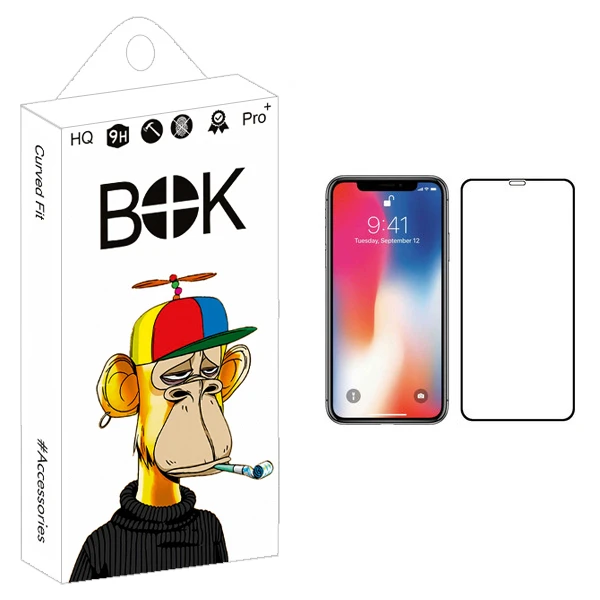 محافظ صفحه نمایش بوک مدل +HD مناسب برای گوشی موبایل اپل iPhone X