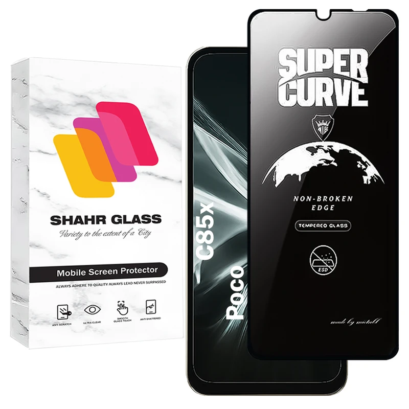محافظ صفحه نمایش شهر گلس مدل SUZC20 مناسب برای گوشی موبایل شیائومی Poco C85x