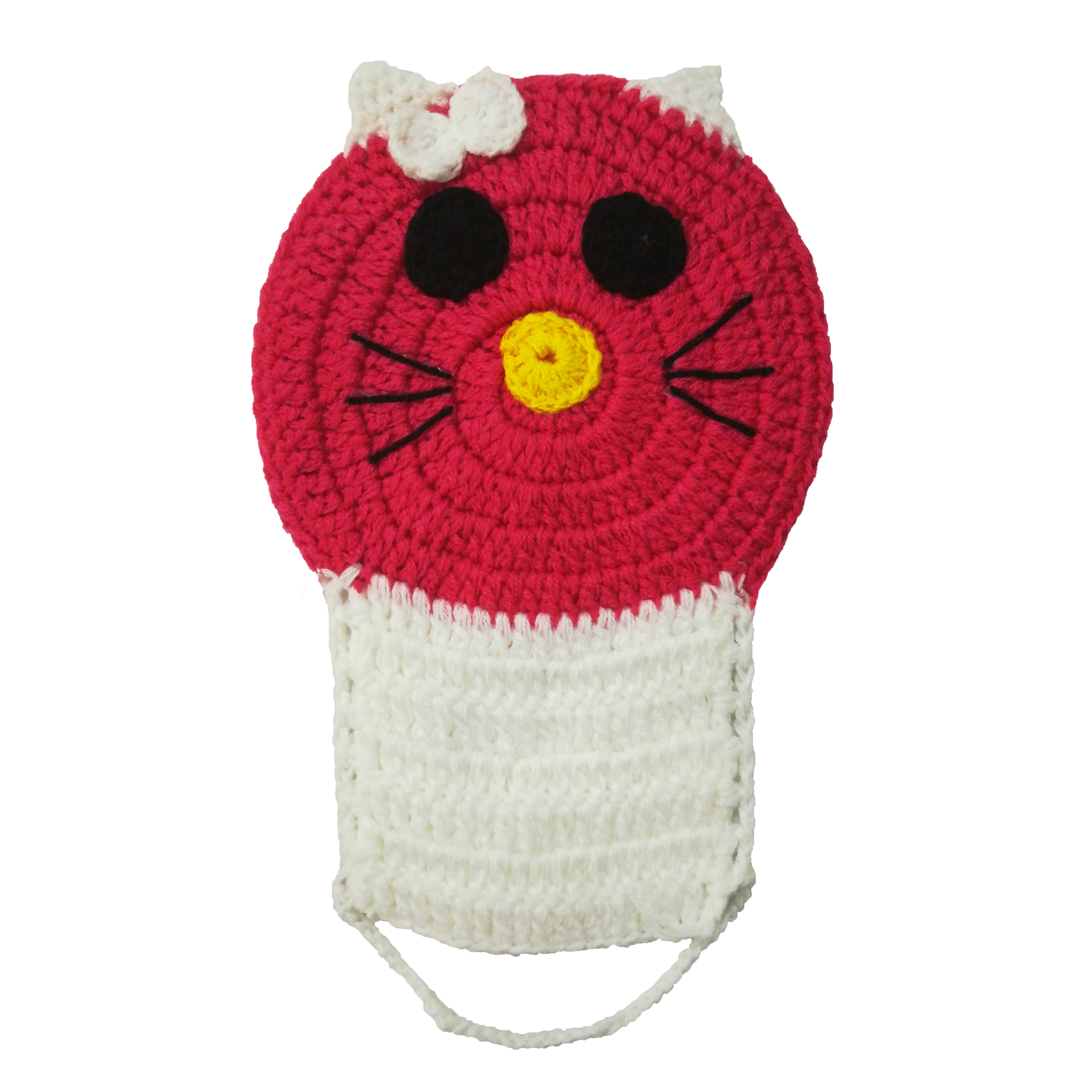 لیف حمام کودک طرح عروسکی مدل kitty کد 03