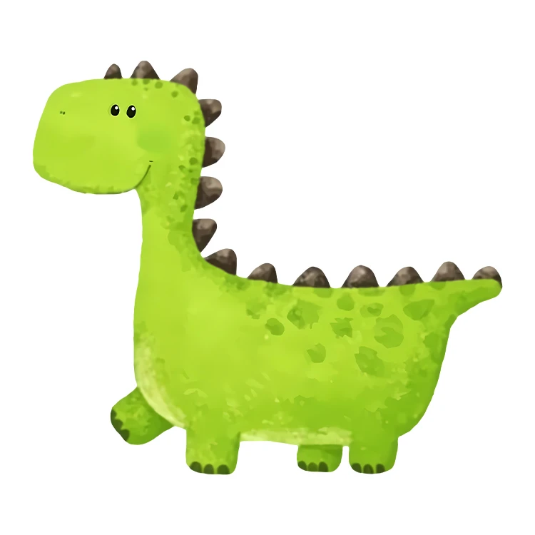 استیکر پارچه و لباس پاد آفرین مدل کارتونی کیوت دایناسور بامزه کد S5827