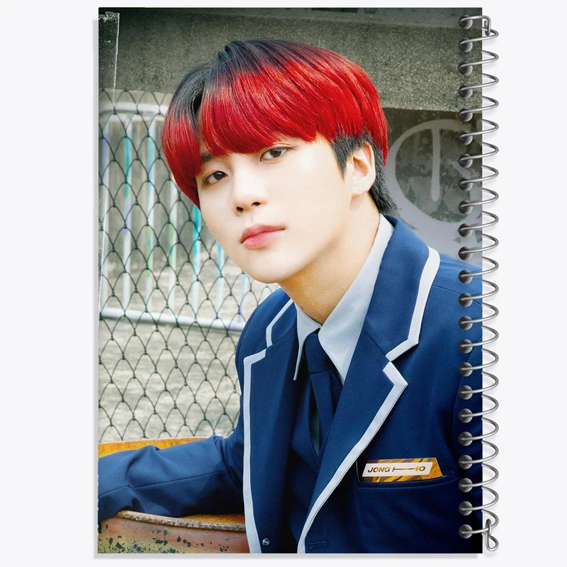 دفتر نقاشی 50 برگ خندالو مدل جونگهو گروه ایتیز ATEEZ کد 21290