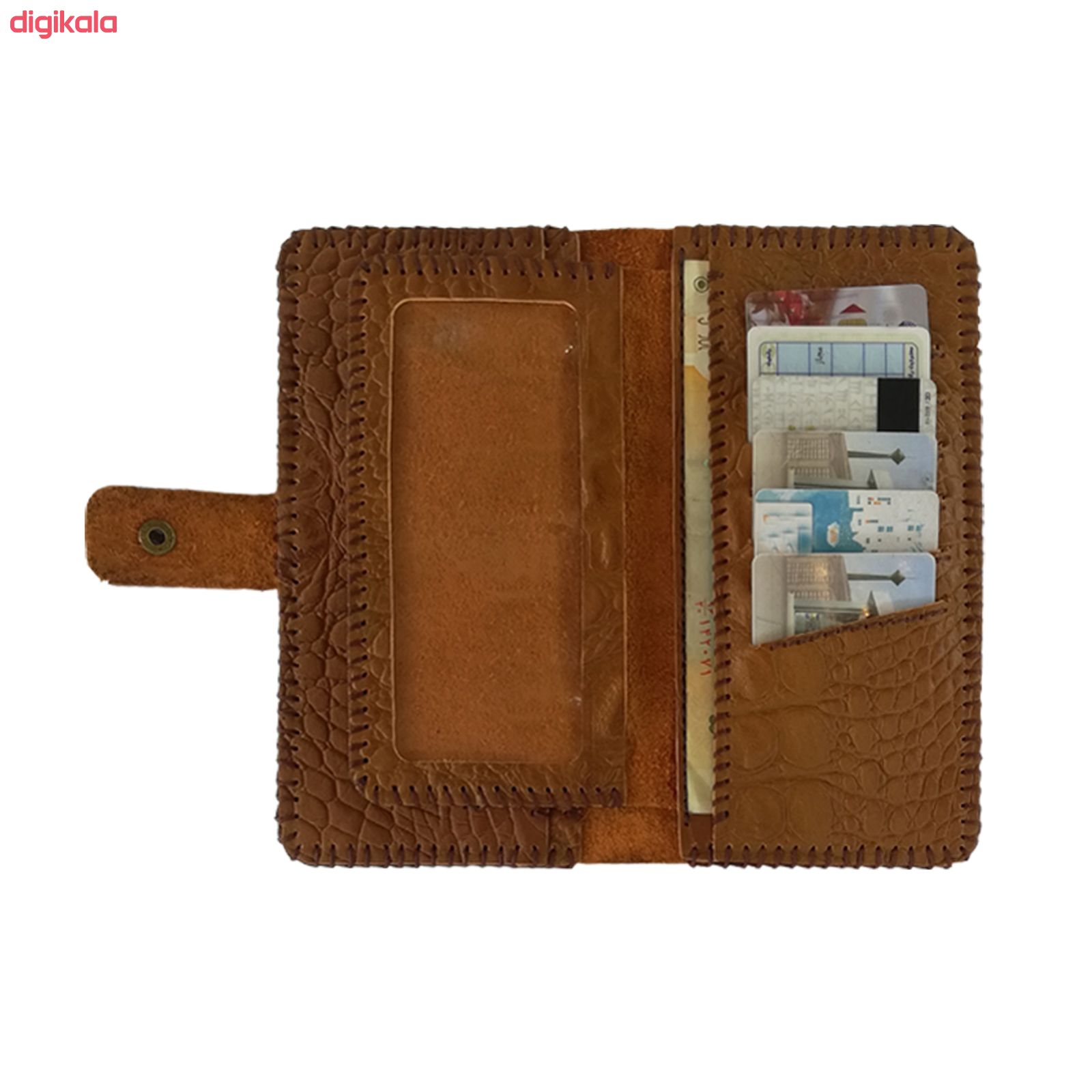 کیف پول چرمی آردین فرسام مدل Croco کد AF-3 main 1 1