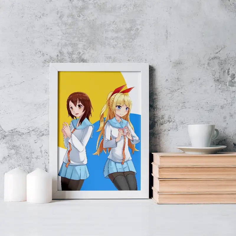 تابلو خندالو مدل اونودرا انیمه عشق دروغین کد 17180