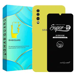 Ghab Guard SILICONSUPERD Cover With Screen Protector For Samsung Galaxy A30s / Galaxy A50 / Galaxy A50s 
