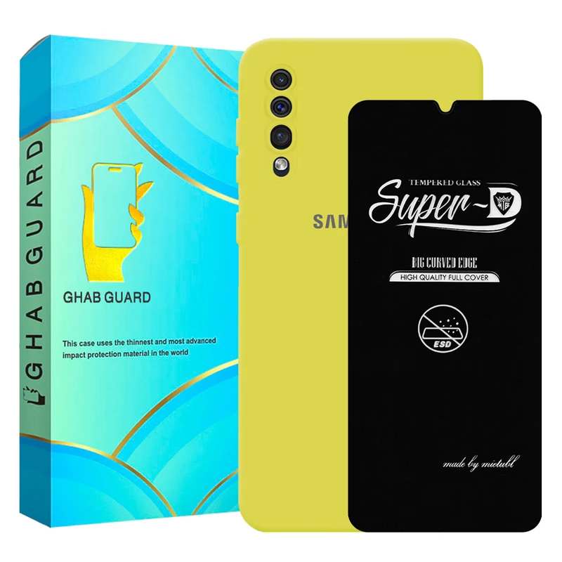  کاور قاب گارد مدل SILICONSUPERD مناسب برای گوشی موبایل سامسونگ Galaxy A30s / Galaxy A50 / Galaxy A50s به همراه محافظ صفحه نمایش