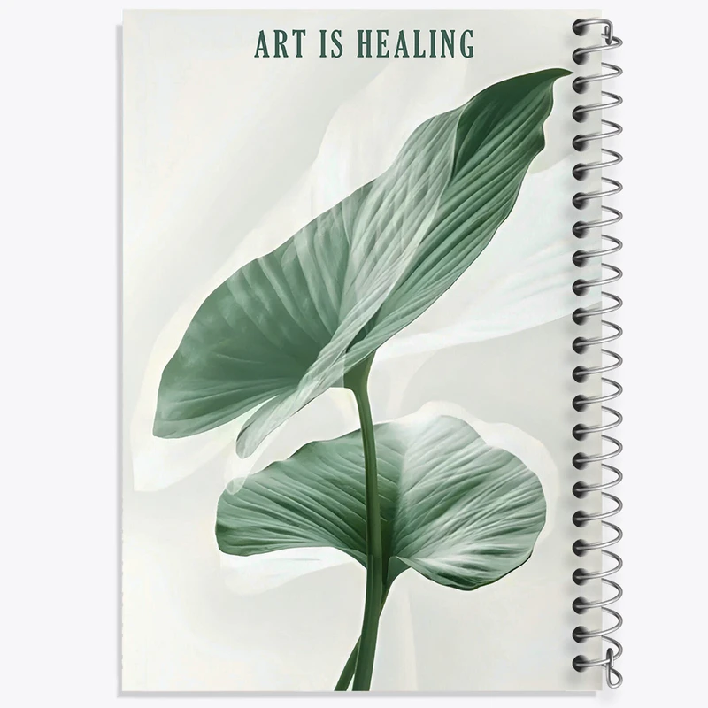 دفتر مشق 100 برگ خندالو طرح Art Is Healing کد F5664