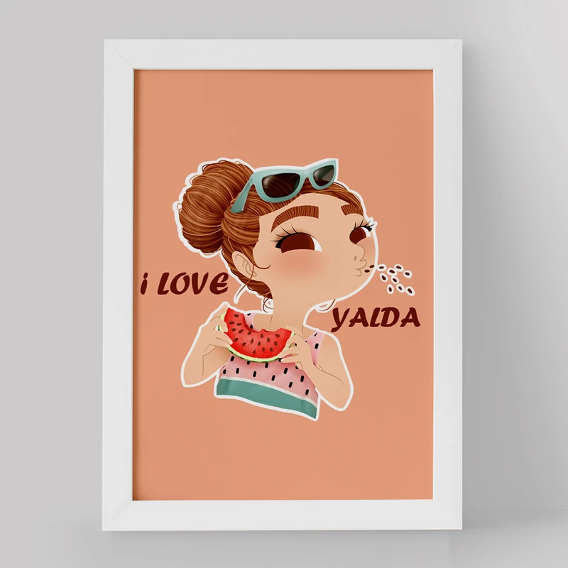 تابلو خندالو مدل شب یلدا کد 3194