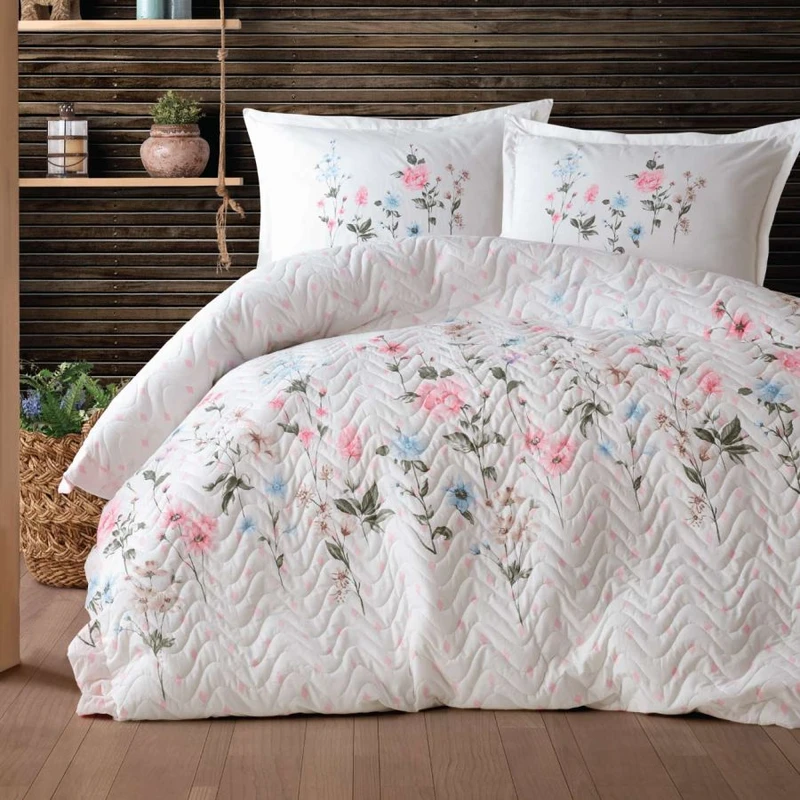 سرویس خواب مادام کوکو مدل Palitra Yatak Ortusu تک نفره 2 تکه