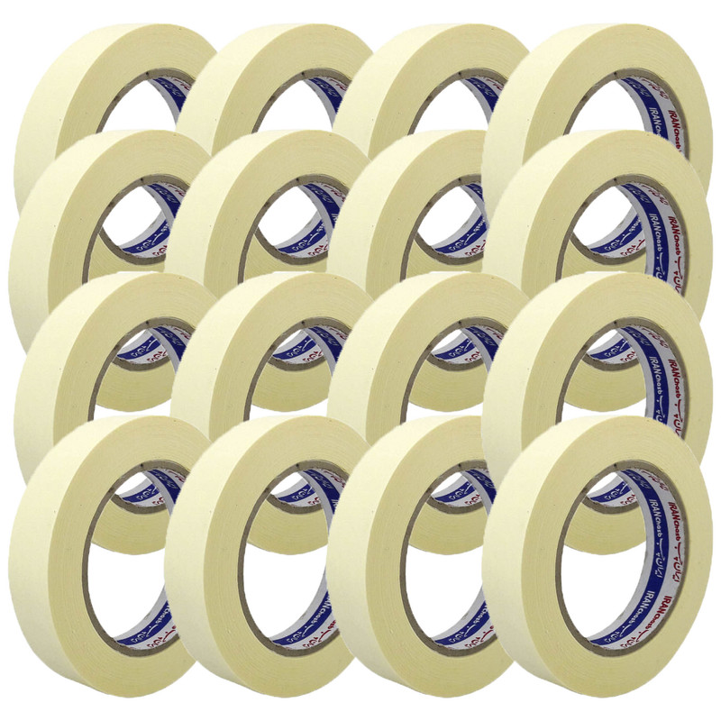 چسب کاغذی ایران چسب مدل IC2.5 عرض 2.5 سانتی متر بسته 16 عددی