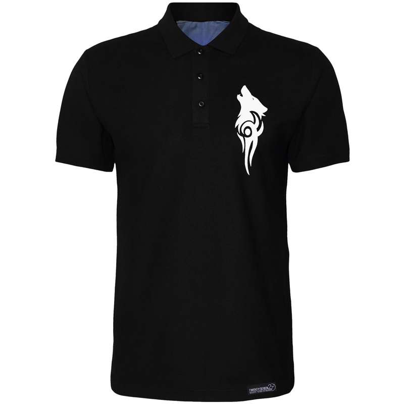 پولوشرت آستین کوتاه مردانه 27 مدل گرگ کد WN1215 رنگ مشکی