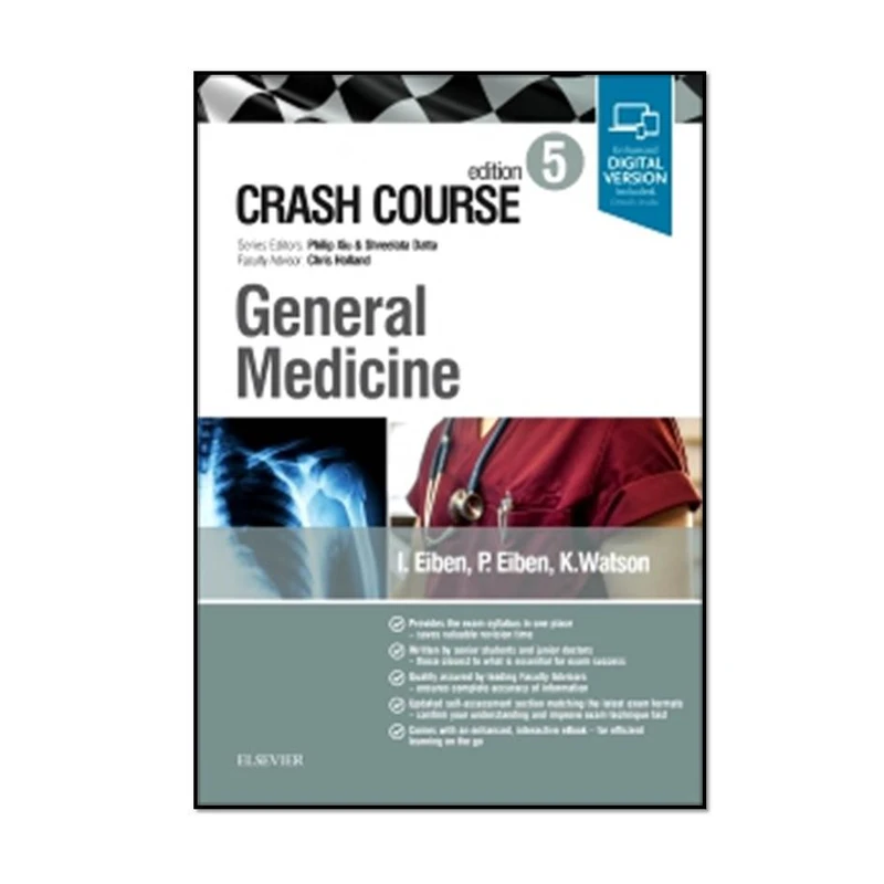 کتاب Crash Course General Medicine 5th Edition اثر جمعی از نویسندگان انتشارات مؤلفین طلایی 