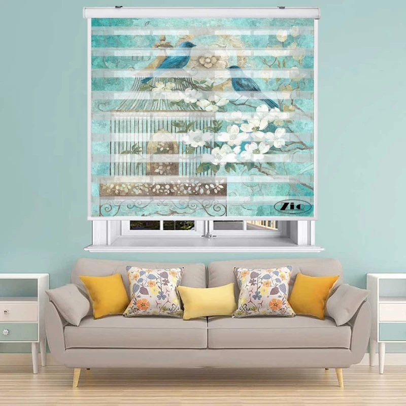 پرده زبرا زیو کد P6013 سایز 150X150 سانتی متر