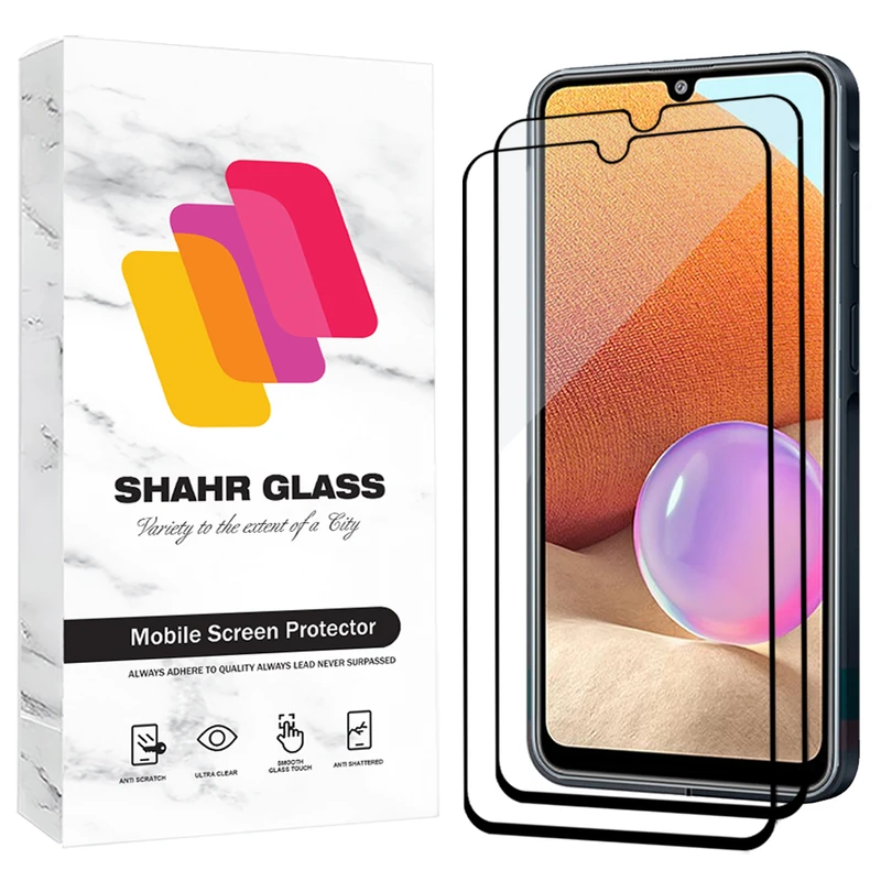 محافظ صفحه نمایش شیشه ای شهر گلس مدل FUL2 مناسب برای گوشی موبایل سامسونگ Galaxy A31 / Galaxy A32 4G / Galaxy A22 4G / Galaxy F22 / Galaxy A33 5G بسته دو عددی