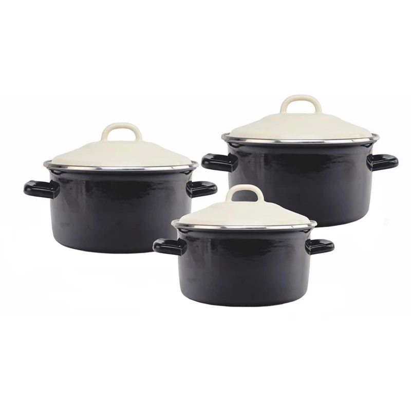 سرویس قابلمه 6 پارچه مدل لعابی