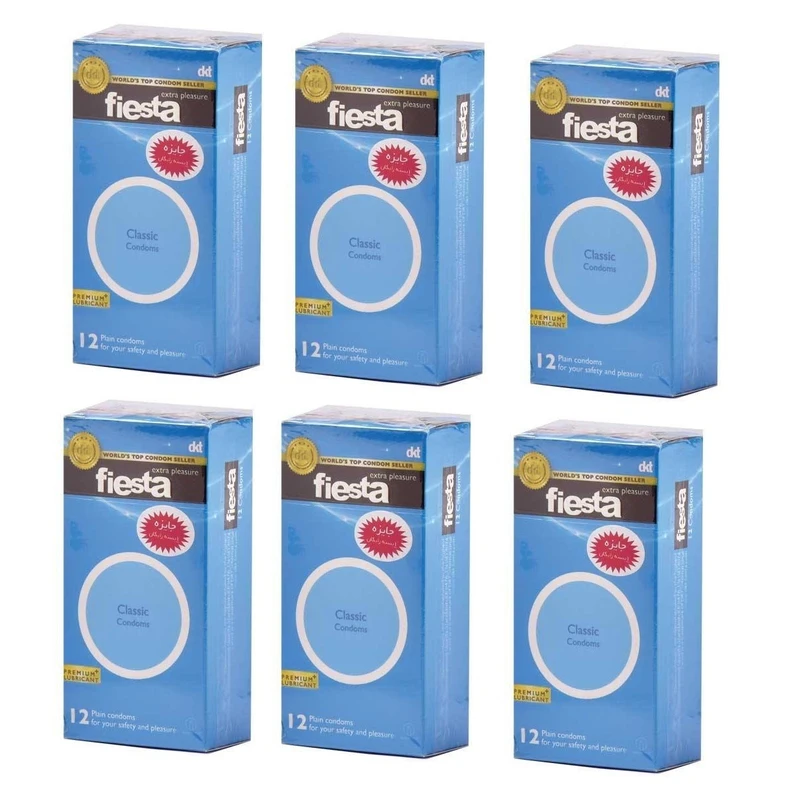 کاندوم فیستا مدل Classic مجموعه 6 عددی
