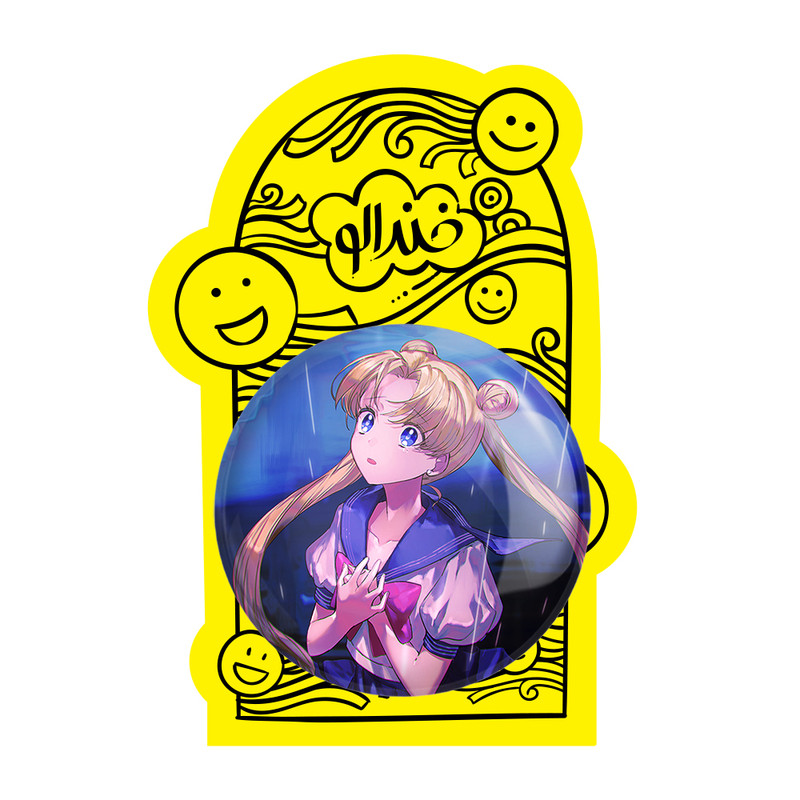 آینه جیبی خندالو مدل اوساگی تسوکینو انیمه Sailor Moon کد 17420 آینه جیبی خندالو مدل اوساگی تسوکینو انیمه Sailor Moon کد 17420
