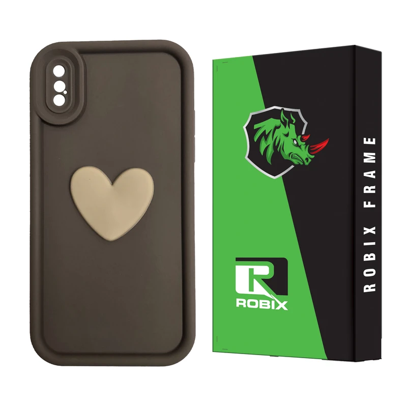 کاور روبیکس مدل SOLID HEART مناسب برای گوشی موبایل اپل iPhone X / XS