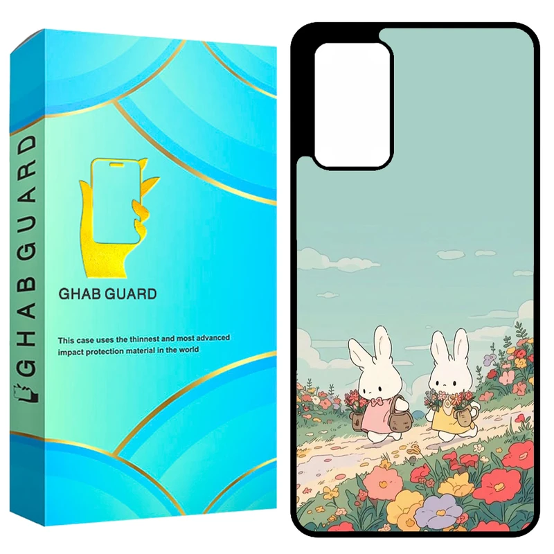 کاور قاب گارد طرح خرگوش مدل GCHPA72 مناسب برای گوشی موبایل سامسونگ Galaxy A72 4G