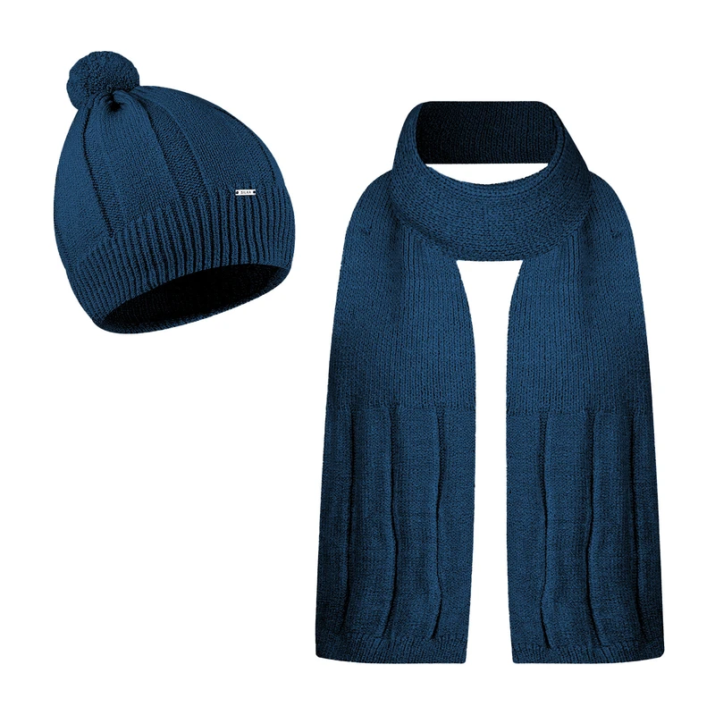 ست کلاه و شال گردن بافتنی زنانه سیلکا مدل Raha5